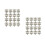 60Pcs Silver Wooden Box Lock Hasps Durable Iron Case Buckles 9