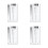 4Pcs High Precision Sec Diameter Film Ruler Crack Width Gauge 5
