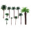 30 Pcs Coconut Artificial Trees For Cake Topper Dollhouse 1