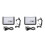 2Pcs Home Use Silver USB Cassette Player with Automatic Tape Reverse 7