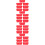28 Pcs Plastic Coin Storage Baskets Desktop Organizer Red 10