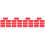 28 Pcs Plastic Coin Storage Baskets Desktop Organizer Red 6