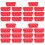 28 Pcs Plastic Coin Storage Baskets Desktop Organizer Red 7