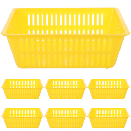 28 Pcs Plastic Coin Storage Baskets Desktop Organizer Red 1