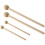 8 Pairs Round Head Drumsticks Wood Handle Percussion Instruments 2