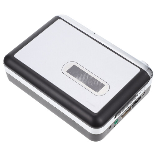 2Pcs Home Use Silver USB Cassette Player with Automatic Tape Reverse 1