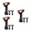 9Pcs Multi ABS Billiards Cue Tip Repair Tools with Clamp for Pool Cue 9