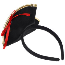 3Pcs Halloween Pirate Hat Headband Hair Hoop Party Accessory