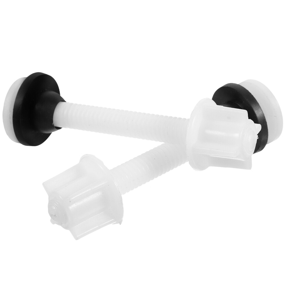 Photos - Toilet Accessory 10Pcs Toilet Replacement Parts ABS Rubber White Seat Screws and Bolts
