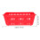 28 Pcs Plastic Coin Storage Baskets Desktop Organizer Red 11
