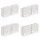 4Pcs White Plastic Mini Building Models for Micro Landscape Decor 7