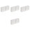 4Pcs White Plastic Mini Building Models for Micro Landscape Decor 5