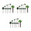 30 Pcs Coconut Artificial Trees For Cake Topper Dollhouse 10