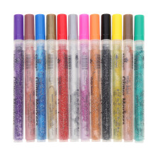 12pcs Glitter Paint Pens Note Markers for Students
