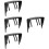 4Pcs Black GPS Sun Visor Covers Vehicle Navigation Sunshades 9