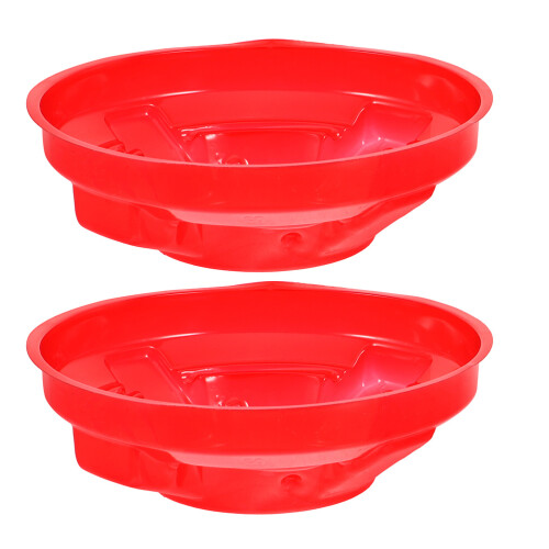 10Pcs Red Plastic Smokes Alarm Covers Dust Protective Caps for Kitchen