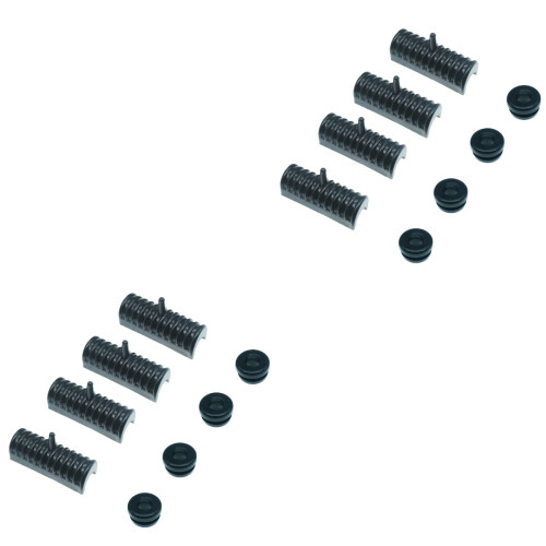 2 Sets Rubber Mount For Saddlebags Support Cushions With Bushings 2