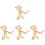 8 Sets Bamboo Puppet Toy DIY Kit for Children 4