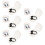 20Pièces Clips Natation Noir Protection Durable 9