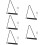 5Pcs Wall Record Holder Triangular Vinyl Display Album 9