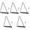 5Pcs Wall Record Holder Triangular Vinyl Display Album 3