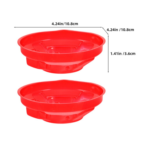 10Pcs Red Plastic Smokes Alarm Covers Dust Protective Caps for Kitchen 2