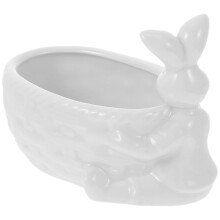 2St Creatieve Konijn Vormige Keramische Succulentenpot Voor Binnenhuis