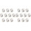 20Pièces Clips Natation Noir Protection Durable 2