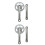 2pcs Crankset For Cycling Easy Installation Silver 4