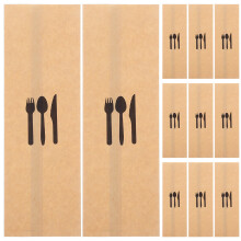 4 Pcs Holder For Table Paper Party Utensil Pockets