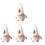 4Pcs Gnome Doll Decorative Handmade Scandinavian Style 2