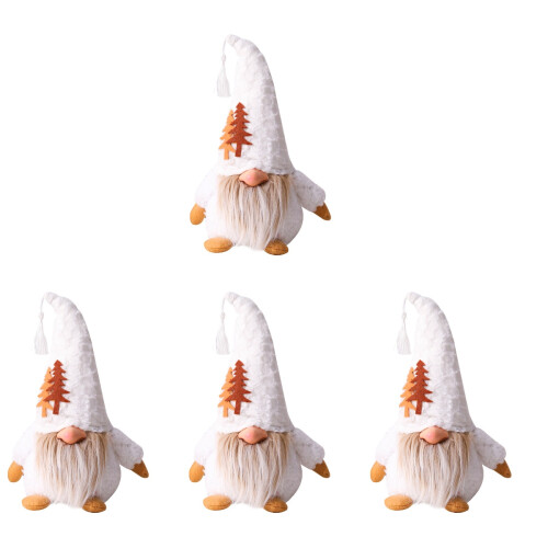 4Pcs Gnome Doll Decorative Handmade Scandinavian Style 1