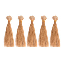 10Stk Puppenperücken Gerade Haar, Hitzebeständig, Elastisch, Langlebig