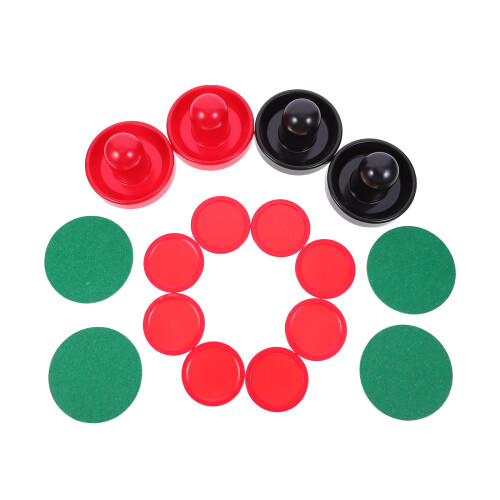 2 Sets Air Hockey Pushers And Pucks Replacement Accessories 1