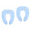2pcs Travel Universal Pp Toilet Seat 4