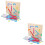 2 Sets Wooden Geoboard Geometry Math Toy For Kids 7