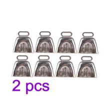 2 Count Child Hand Bells Calling With Handle Cowbells Noisemaker