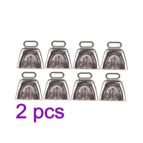 2 Count Child Hand Bells Calling With Handle Cowbells Noisemaker