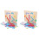 2 Sets Wooden Geoboard Geometry Math Toy For Kids 4