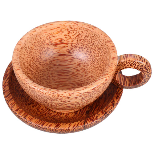 2Stk Holzuntersetzer Mit Grifftasse Für Und Büro 1