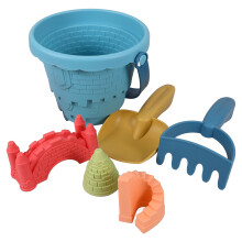 3 Sets Beach Bucket Outdoor Toys For Kids Child Toddler Blue