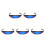 5Pcs Men’s Pc Windproof Cycling Sunglasses Polarized 5
