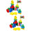 2 Sets Wooden Sorting Stacking Montessori Color Shape Blocks 7