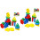 2 Sets Wooden Sorting Stacking Montessori Color Shape Blocks 4