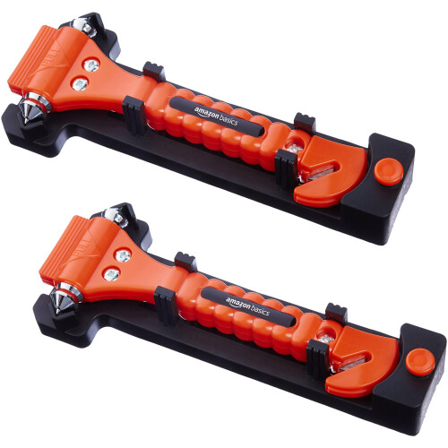 Amazon Amazon Basics Emergency Seat Belt Cutter and Window Hammer - 2-Pack