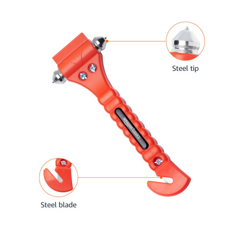 Amazon Amazon Basics Emergency Seat Belt Cutter and Window Hammer - 2-Pack 1