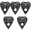 5pcs Heart Shape Wood Pendulum Board Divination Message Board 5