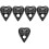 5pcs Heart Shape Wood Pendulum Board Divination Message Board 6