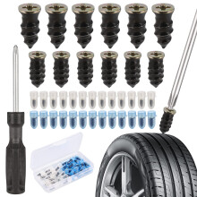Zocipro 30Pcs Tyre Repair Kit Rubber Nails, Car Puncture Repair Kit with Screwdriver, Universal Tire Repair Fast Repair Nail for Auto Car Motorcycle