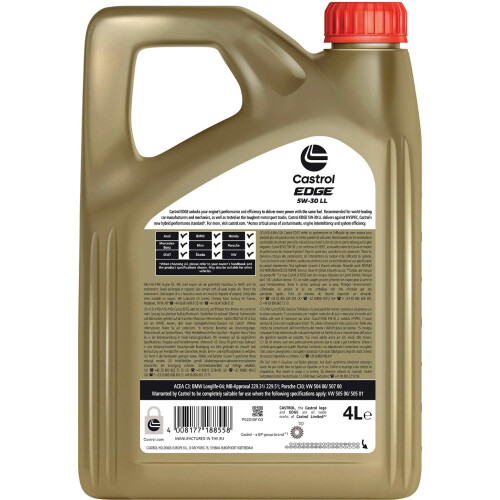 Castrol Castrol EDGE 5W-30 LL Engine Oil 4L 1